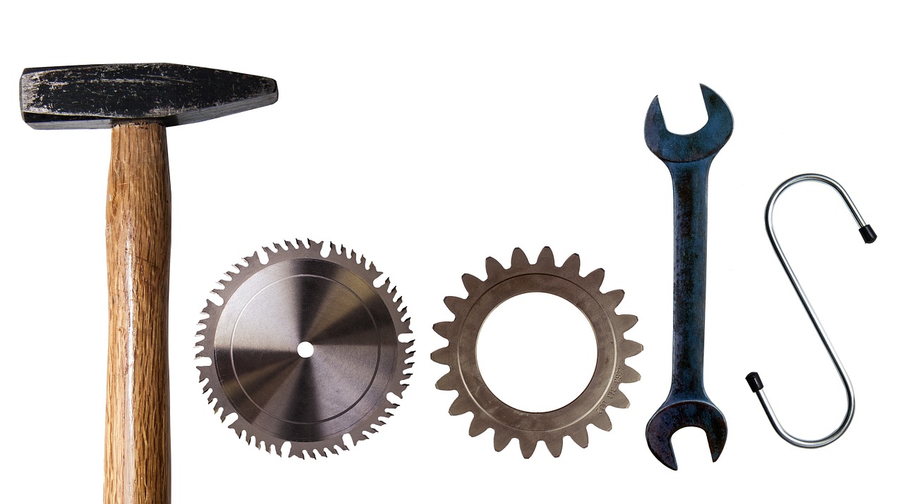 tools, logo, work equipment